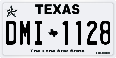 TX license plate DMI1128
