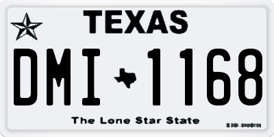 TX license plate DMI1168