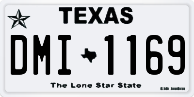 TX license plate DMI1169