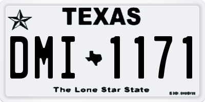 TX license plate DMI1171