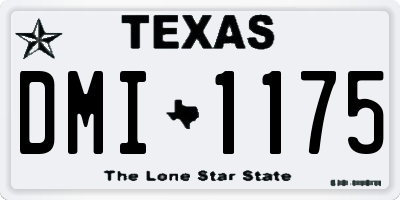 TX license plate DMI1175