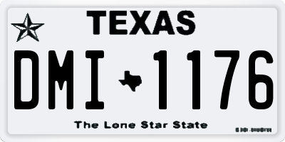 TX license plate DMI1176