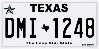 TX license plate DMI1248