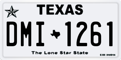 TX license plate DMI1261