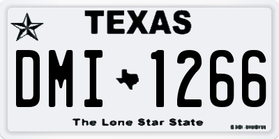 TX license plate DMI1266