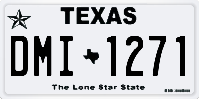 TX license plate DMI1271