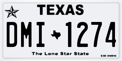 TX license plate DMI1274