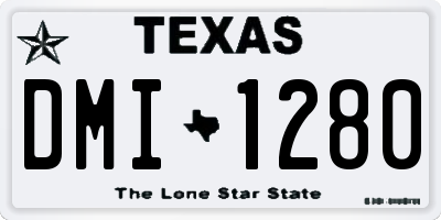 TX license plate DMI1280