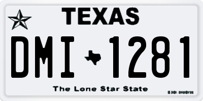 TX license plate DMI1281