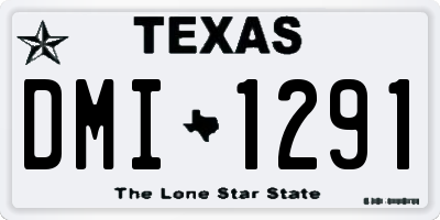 TX license plate DMI1291