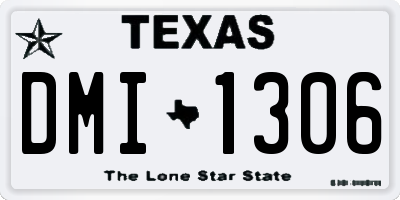 TX license plate DMI1306