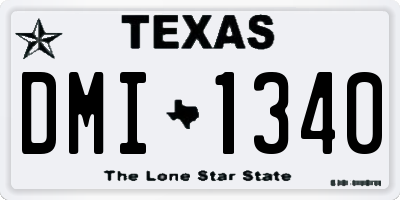 TX license plate DMI1340