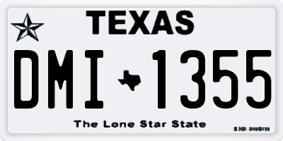 TX license plate DMI1355