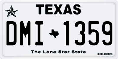TX license plate DMI1359