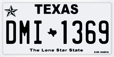 TX license plate DMI1369