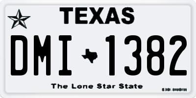 TX license plate DMI1382