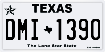 TX license plate DMI1390