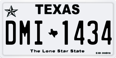 TX license plate DMI1434