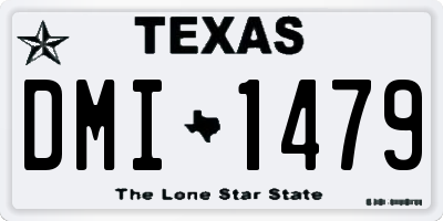 TX license plate DMI1479