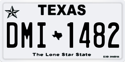 TX license plate DMI1482
