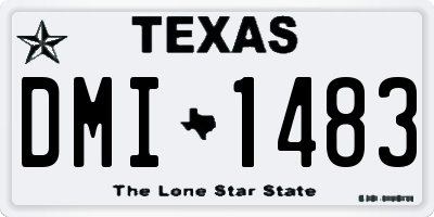 TX license plate DMI1483