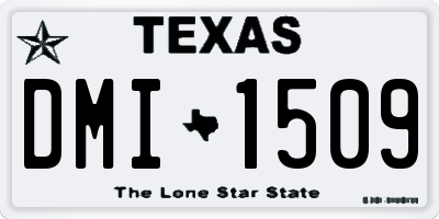 TX license plate DMI1509