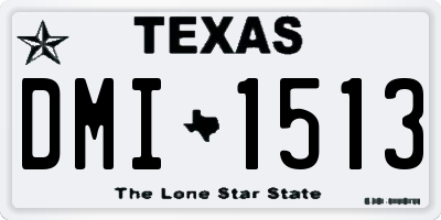 TX license plate DMI1513