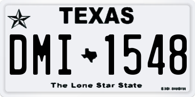 TX license plate DMI1548