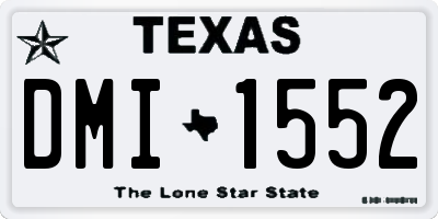 TX license plate DMI1552