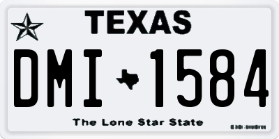 TX license plate DMI1584