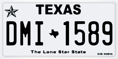 TX license plate DMI1589