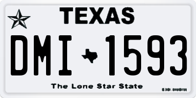 TX license plate DMI1593