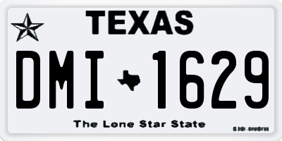 TX license plate DMI1629