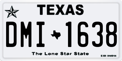 TX license plate DMI1638