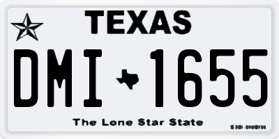 TX license plate DMI1655