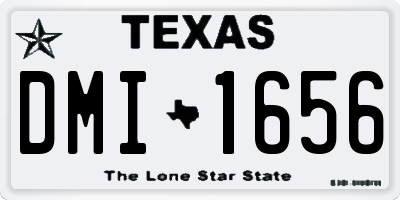 TX license plate DMI1656