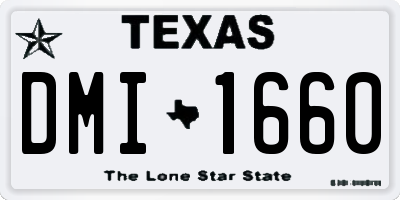 TX license plate DMI1660