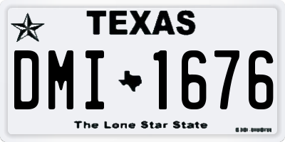 TX license plate DMI1676