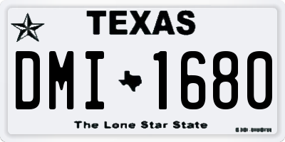 TX license plate DMI1680