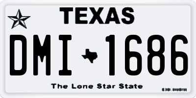 TX license plate DMI1686