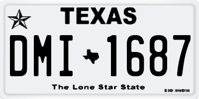TX license plate DMI1687