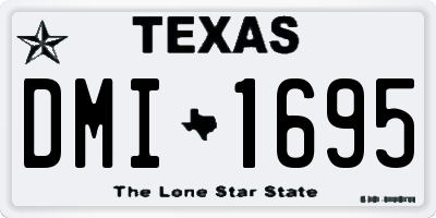 TX license plate DMI1695