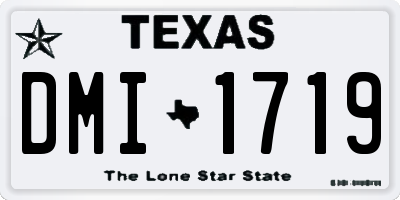 TX license plate DMI1719