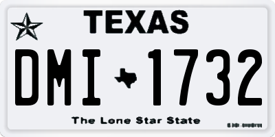 TX license plate DMI1732