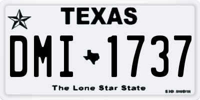 TX license plate DMI1737