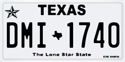 TX license plate DMI1740