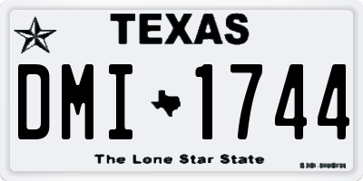 TX license plate DMI1744