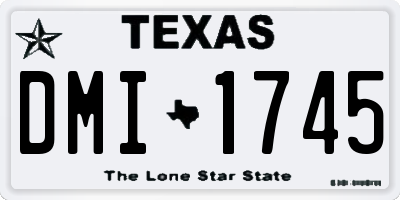 TX license plate DMI1745