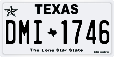 TX license plate DMI1746