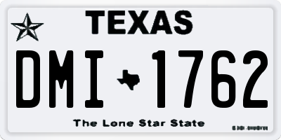 TX license plate DMI1762